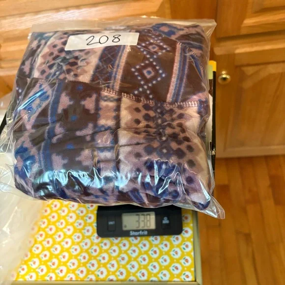 Eddie Bauer Purple Full Zip Fleece Aztec Southwest Western Womens Size XL - Picture 9 of 9